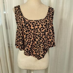 2/$30 Leopard Print Layered Swim‎ Tankini Womens Plus Size 4XL Beach Pool